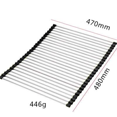 Escurridor Plegable de Acero Inoxidable para Fregadero - Image 47