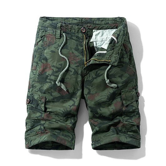 Pantalones Cargo Sueltos Camuflaje con Cinco Bolsillos y Pierna Recta - Image 3