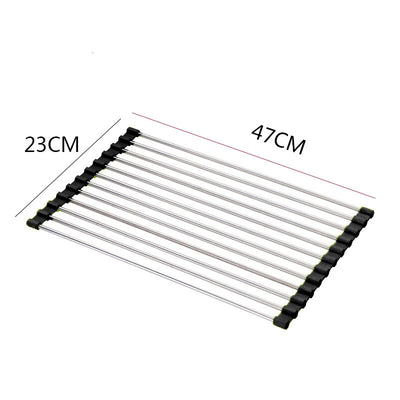 Escurridor Plegable de Acero Inoxidable para Fregadero - Image 12