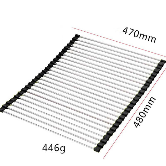 Escurridor Plegable de Acero Inoxidable para Fregadero - Image 16