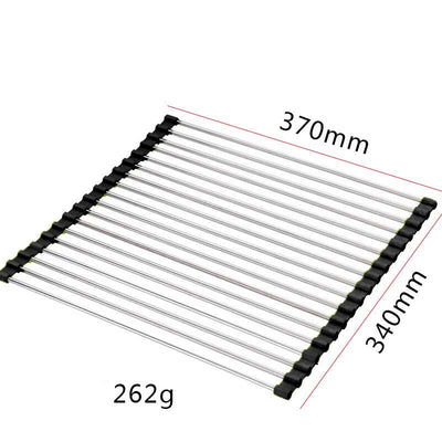 Escurridor Plegable de Acero Inoxidable para Fregadero - Image 14