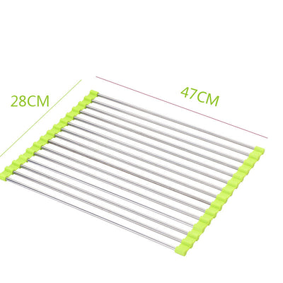 Escurridor Plegable de Acero Inoxidable para Fregadero - Image 18