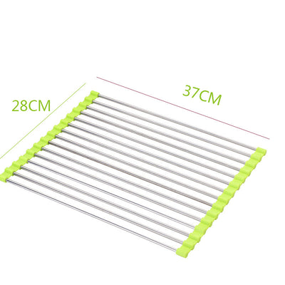 Escurridor Plegable de Acero Inoxidable para Fregadero - Image 17