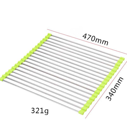 Escurridor Plegable de Acero Inoxidable para Fregadero - Image 20