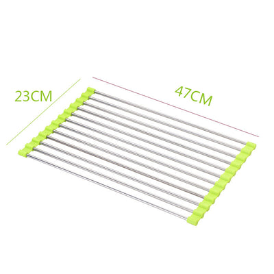 Escurridor Plegable de Acero Inoxidable para Fregadero - Image 21