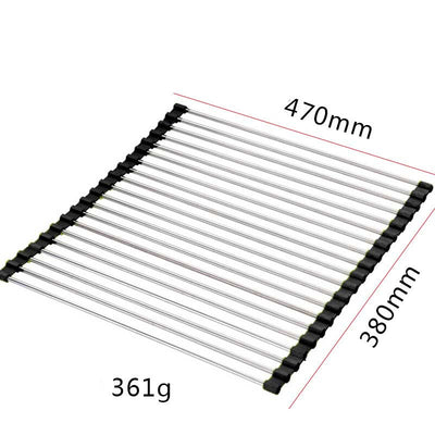 Escurridor Plegable de Acero Inoxidable para Fregadero - Image 25