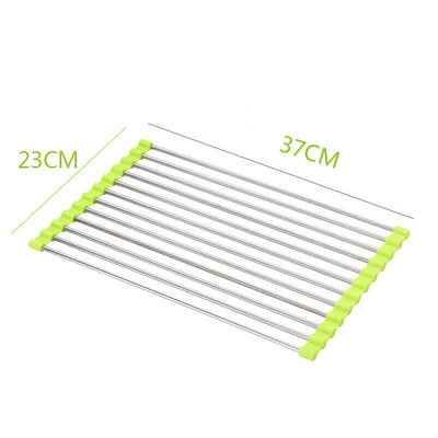 Escurridor Plegable de Acero Inoxidable para Fregadero - Image 23