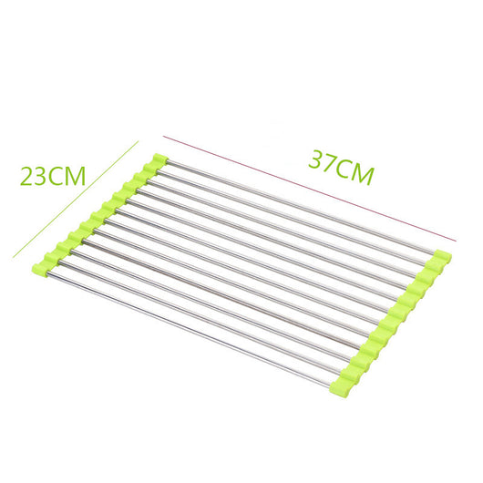 Escurridor Plegable de Acero Inoxidable para Fregadero - Image 23