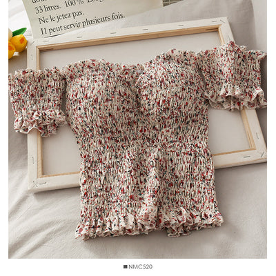 Blusa Plisada Fresca con Detalles en Orejas de Madera - Image 5