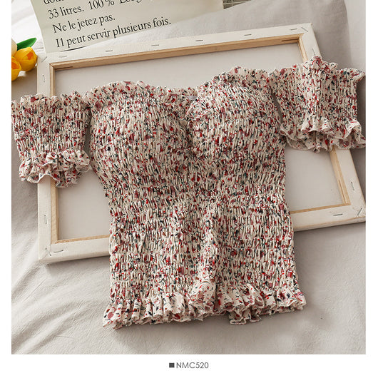 Blusa Plisada Fresca con Detalles en Orejas de Madera - Image 5