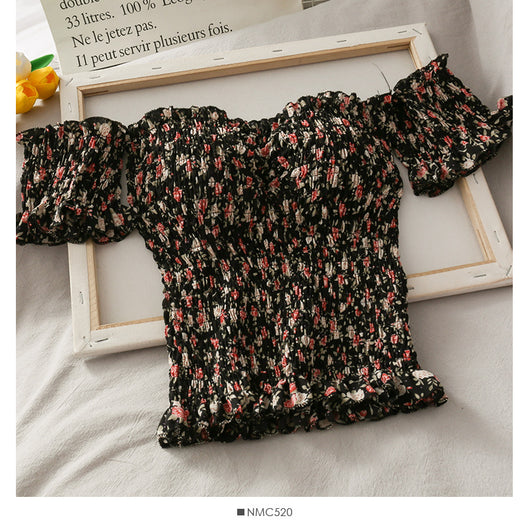 Blusa Plisada Fresca con Detalles en Orejas de Madera - Image 8