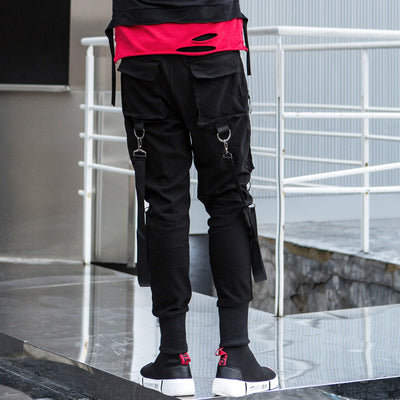 Pantalones Cortos Cargo Hip-Hop para Hombre - Estilo Urbano Multibolsillos - Image 4