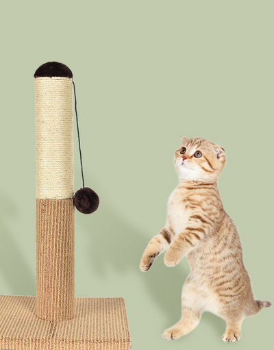 Torre Rascador para Gatos con Cuerda de Cáñamo y Bolas Interactivas - Image 6