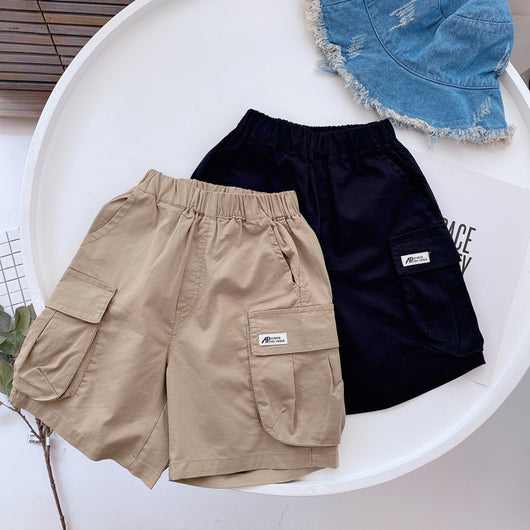 Pantalones Cortos de Algodón Ligero para Niños - Estilo Coreano Fresco y Cómodo - Image 5