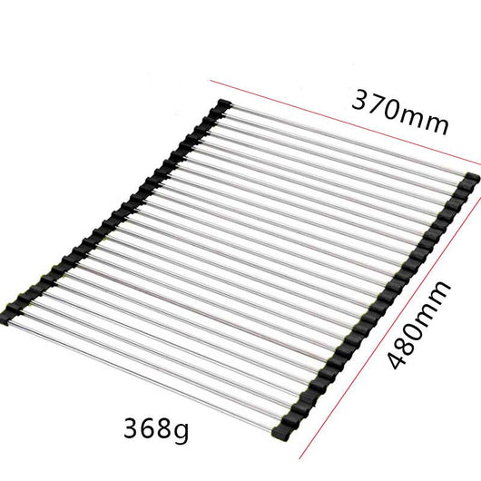 Escurridor Plegable de Acero Inoxidable para Fregadero - Image 26