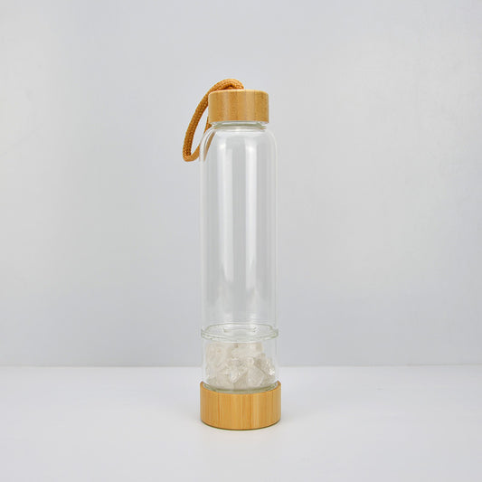 Vaso Energético de Cristal con Filtro Separado y Tapa de Bambú - Image 2