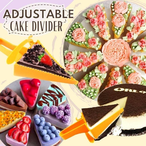 Divisor Ajustable de Tortas Cortador Triangular para Pasteles Reutilizable