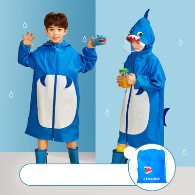 Poncho Impermeable Dinosaurio para Niños - Capa Escolar con Mochila Integrada - Image 15