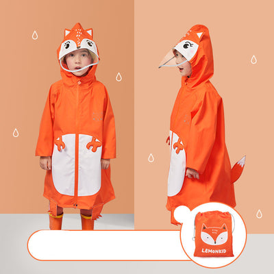 Poncho Impermeable Dinosaurio para Niños - Capa Escolar con Mochila Integrada - Image 17