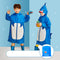 Poncho Impermeable Dinosaurio para Niños - Capa Escolar con Mochila Integrada