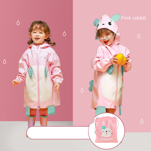 Poncho Impermeable Dinosaurio para Niños - Capa Escolar con Mochila Integrada - Image 6