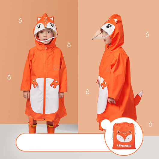 Poncho Impermeable Dinosaurio para Niños - Capa Escolar con Mochila Integrada - Image 7