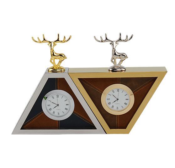 Reloj de Pared Decorativo Cabeza de Ciervo Metal - Adorno Elegante para Sala
