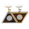 Reloj de Pared Decorativo Cabeza de Ciervo Metal - Adorno Elegante para Sala