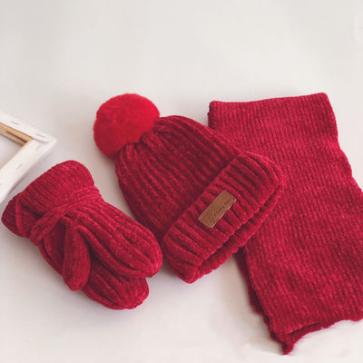 Conjunto Infantil 3 en 1: Gorro, Bufanda y Guantes de Chenilla Premium - Image 15