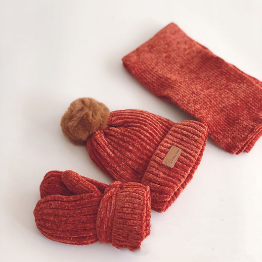 Conjunto Infantil 3 en 1: Gorro, Bufanda y Guantes de Chenilla Premium - Image 20