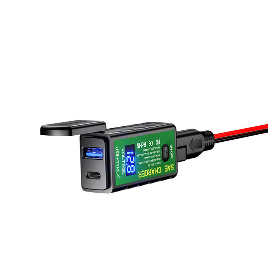 Cargador Dual USB 12V Impermeable para Motocicleta