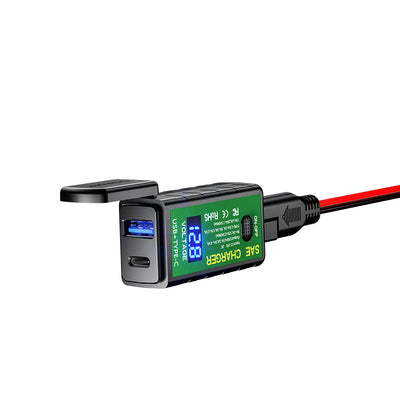 Cargador Dual USB 12V Impermeable para Motocicleta
