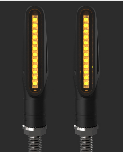 Kit de 4 Luces LED Ámbar Impermeables 12LED - Image 2
