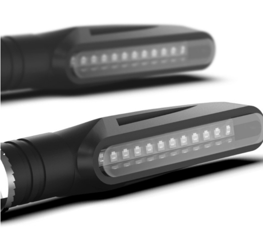 Kit de 4 Luces LED Ámbar Impermeables 12LED