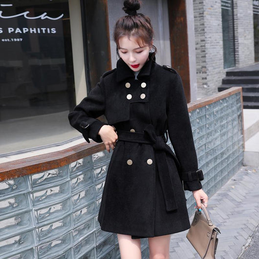 Abrigo de Lana Entallado Midi - Elegancia Clásica para Otoño e Invierno - Image 11