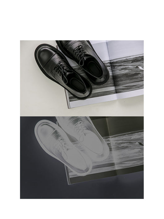 Zapatos Casuales Negros con Plataforma Gruesa y Tira de Dedo - Image 10