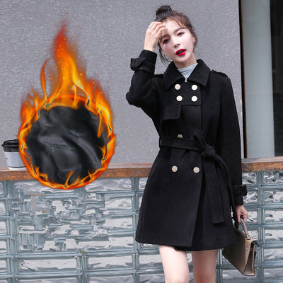 Abrigo de Lana Entallado Midi - Elegancia Clásica para Otoño e Invierno - Image 4