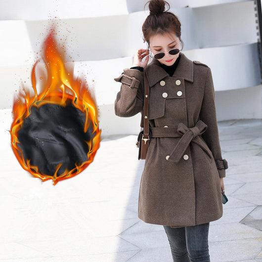 Abrigo de Lana Entallado Midi - Elegancia Clásica para Otoño e Invierno - Image 5