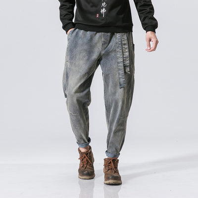 Pantalones Jeans Sueltos Desgastados Estilo Asiático - Image 7