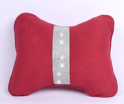 Almohada Cervical para Auto con Cristales y Soporte Lumbar en Ante de Venado - Image 11
