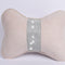 Almohada Cervical para Auto con Cristales y Soporte Lumbar en Ante de Venado