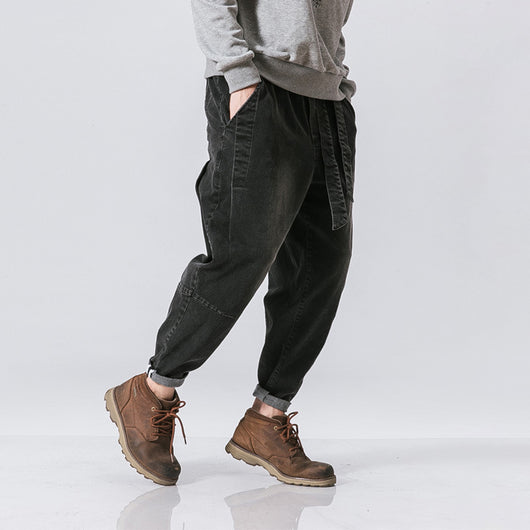 Pantalones Jeans Sueltos Desgastados Estilo Asiático - Image 4