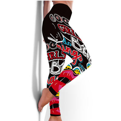 Leggins Deportivos de Cintura Alta con Estampado Floral y Mariposas - Yoga y Fitness - Image 5