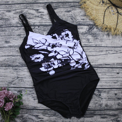 Traje de Baño Mujer Talla Grande con Estampado Blanco Europeo - Diseño Moderno y Favorecedora - Image 6