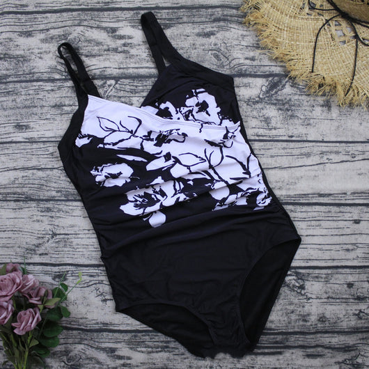 Traje de Baño Mujer Talla Grande con Estampado Blanco Europeo - Diseño Moderno y Favorecedora - Image 6