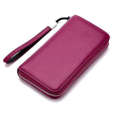 Billetera Larga de Cuero para Hombre con Cierre y Compartimentos - Image 5