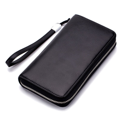 Billetera Larga de Cuero para Hombre con Cierre y Compartimentos - Image 2