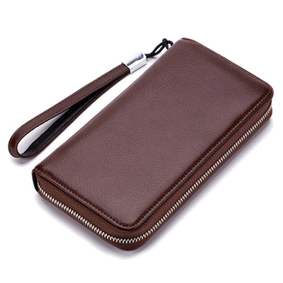 Billetera Larga de Cuero para Hombre con Cierre y Compartimentos - Image 4