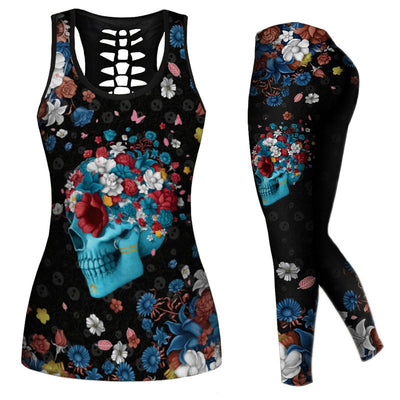 Conjunto Deportivo Casual con Chaleco Hueco y Leggings - Image 12