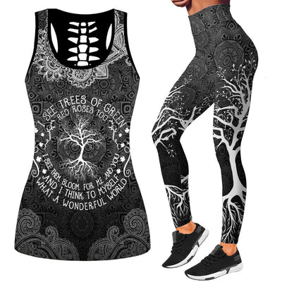 Conjunto Deportivo Casual con Chaleco Hueco y Leggings - Image 5